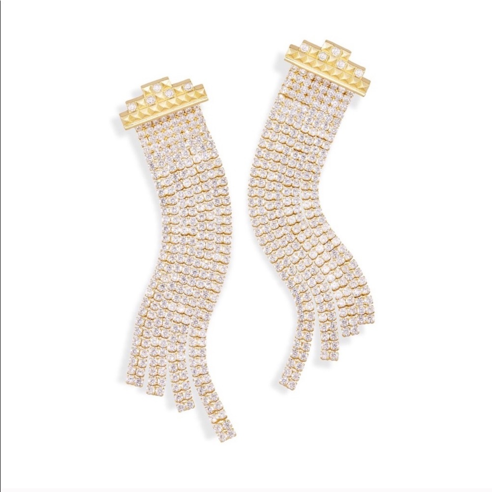 Kendra Scott Olympia Statement Earrings Gold